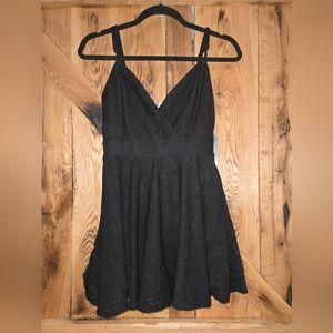 Justify Black Spaghetti Strap Romper